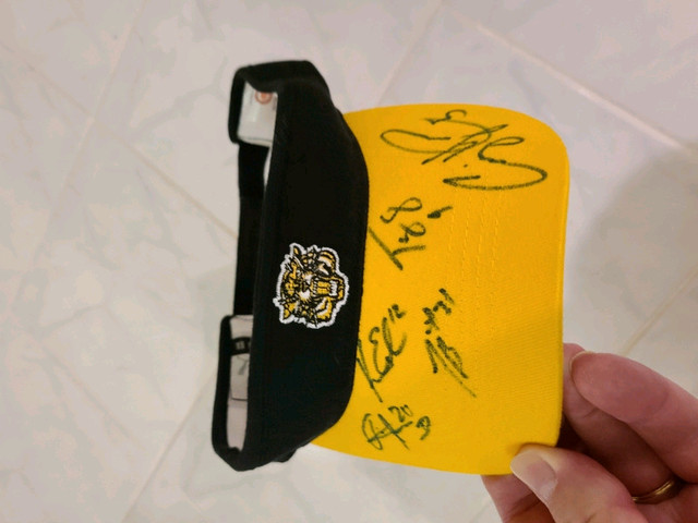 CFL Official Hamilton Tiger Cats Autographed Cap in Football in Oshawa / Durham Region - Image 2
