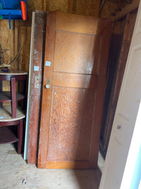 Solid old wooden doors