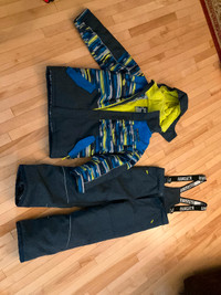 Boys size 10 winter coat and snow pants