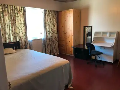 private bedroom with private bathroom . share the kitchen only in a non crowded house . include util...