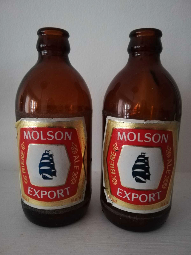 Bouteilles de bière vide" Molson Export " antique. dans Art et objets de collection  à Ville de Montréal
