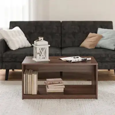 Ameriwood home Espresso Brown Oak Coffee Table - New in Box!, View more