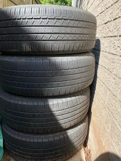 Four 225/65R17 tires from 2015 Toyota RAV4. ~50% of thread. Driven only during summer season. DOT 05...