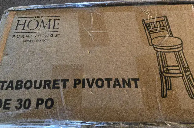 New in the box Swivel Bar Height Stool in Chairs & Recliners in Parksville / Qualicum Beach - Image 3