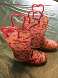 Girls rubber boots, size 9