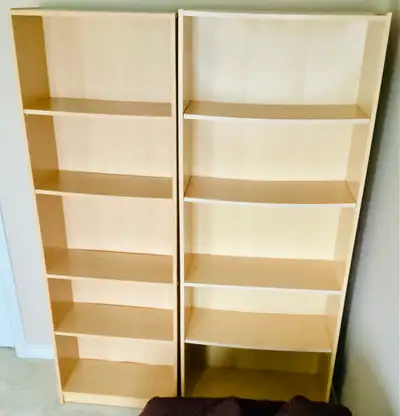 Set of Two Adjustable Book Shelves, View more