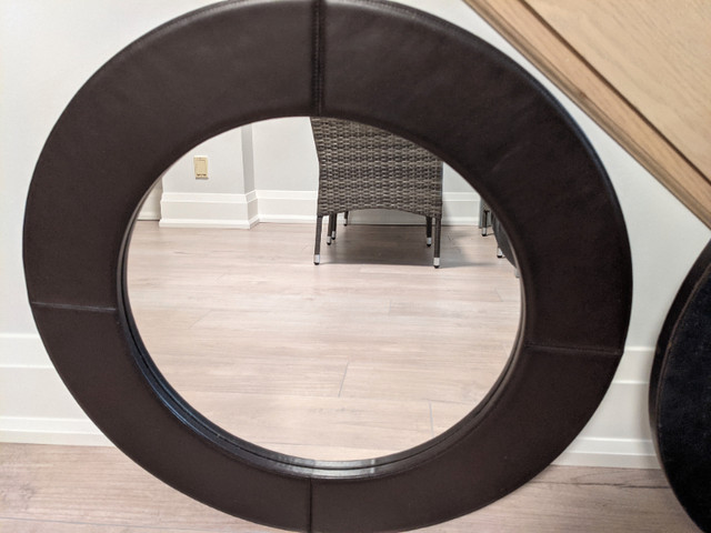 Expresso (faux leather) mirrors from Caban (Club Monaco) in Home Décor & Accents in Mississauga / Peel Region