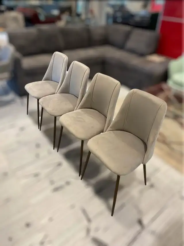 Grey Velvet Dining Chairs in Chairs & Recliners in Markham / York Region - Image 3