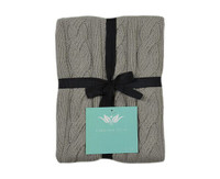 NEW!!!   Cotton Cable Knit Throw Blanket Brand New In Packaging
