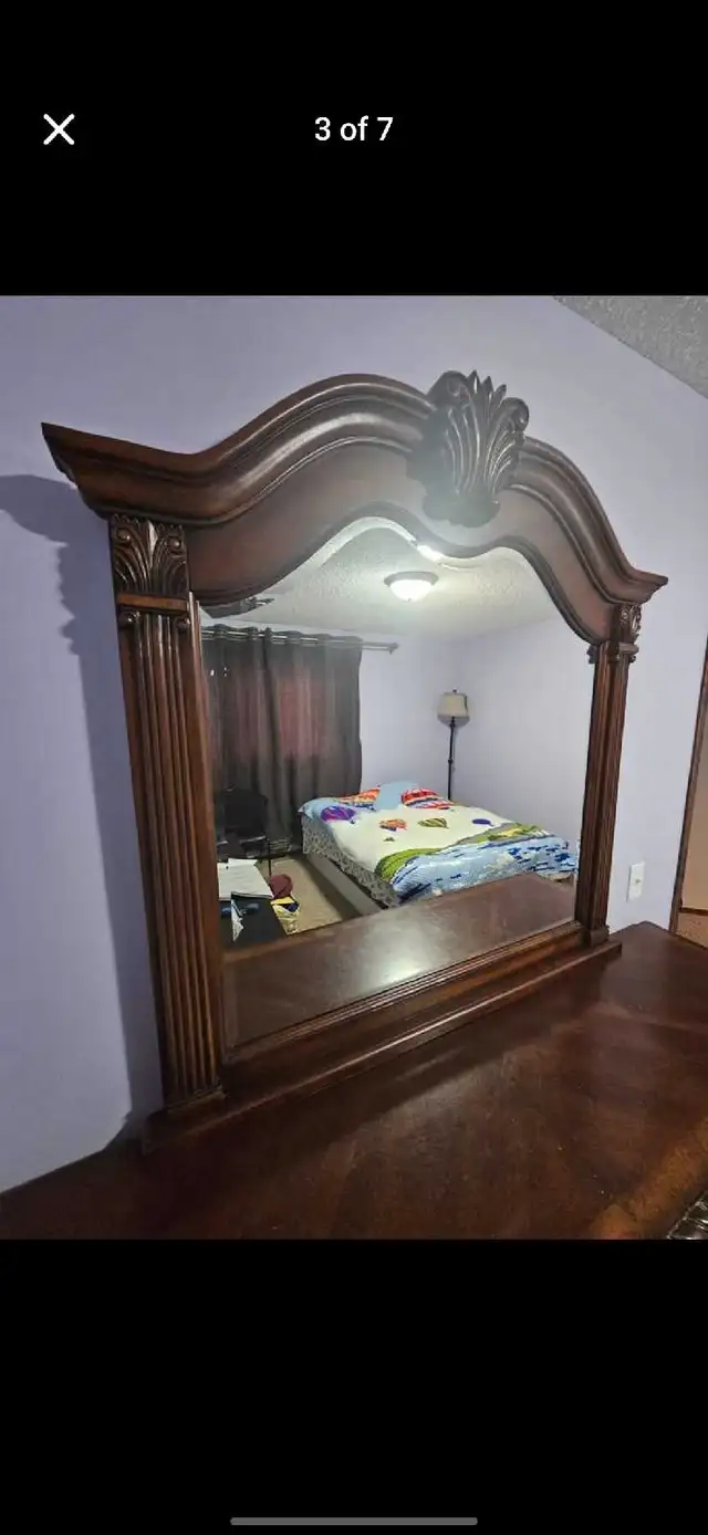 Solid Wood Dresser with Mirror634369699605791228
