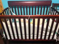 Diaper Changing Table Nursery Station &Baby Crib / Toddler Bed