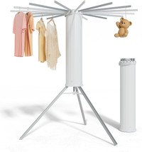 NEW: Cylinder Cloth Drying Rack, Expandable 16 Rods