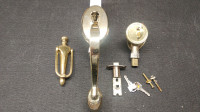 Door handle, locker, keys and knocker