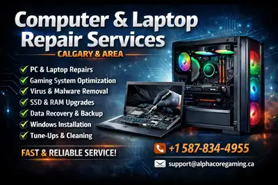 PC Repair Computer repair – Gaming PCs – Calgary, View more