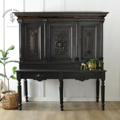 Black "Renaissance" Cabinet, View more