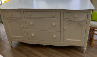 White Dresser with Mirror and Nightstand 