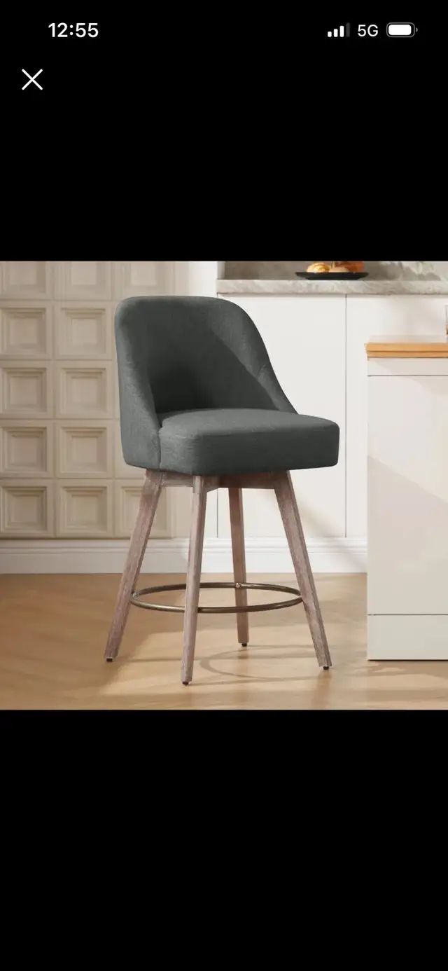New Counter Height Swivel Bar Stools (Set of 2) $75 Each in Chairs & Recliners in Mississauga / Peel Region - Image 4