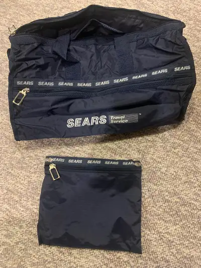 Vintage Sears Travel promotional foldable tote bag, View more