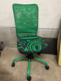 Green desk chair