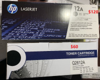 HP Q2612a toner OEM and a compatible toner