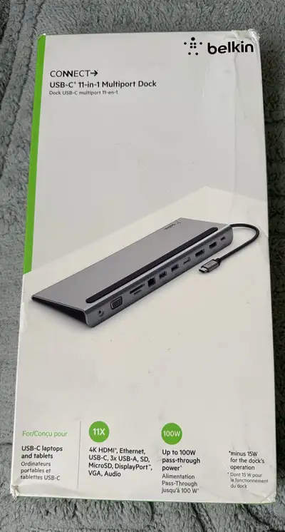 Belkin USB-C Hub, 11-in-1 Laptop Dock Station, View more