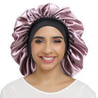 Large silky hair bonnet sleep cap