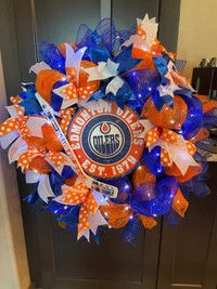 Oilers Fan Wreath