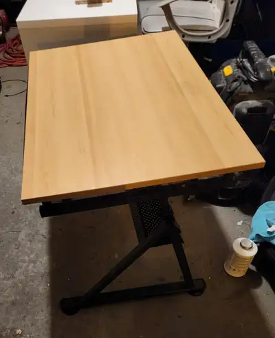 Height adjustable drafting table desk, View more