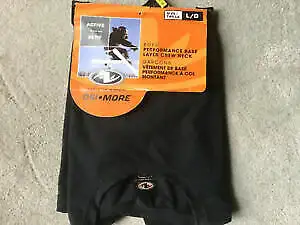 BRAND NEW IN PACKAGING. Size Large Fits chest 34” and waist 28". DRI-MORE MOISTURE MANAGEMENT. Warm...