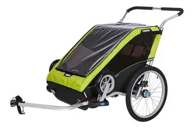 I'm selling my used Thule Cheetah XT 2 double stroller with running wheel, which is in good conditio...
