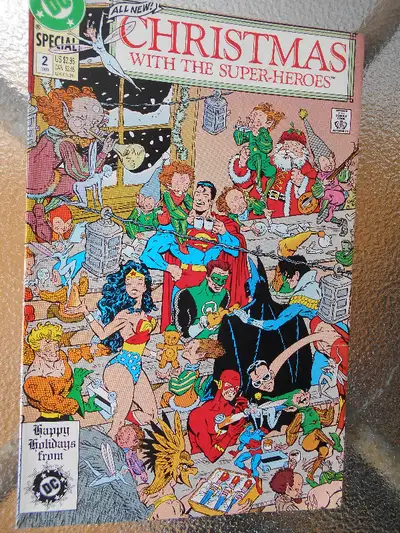 COMICS-CHRISTMAS SUPER HEROES-DC MAGAZINE-NO:2-1989-VINTAGE-, View more