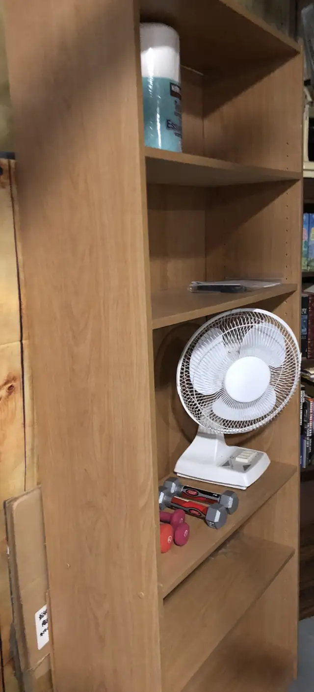 Faux Oak bookcase/shelf unit in Bookcases & Shelving Units in Calgary - Image 2