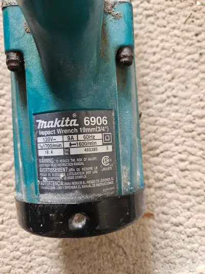 Makita 6906 3/4 impact wrench, View more