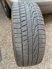 1 X single 235/55/19 Goodyear assurance weather ready with 80%