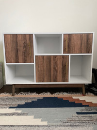 Solid wood accent cabinet