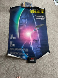 Vintage 1994 "STAR TREK GENERATIONS" 27 x 39 Movie Poster