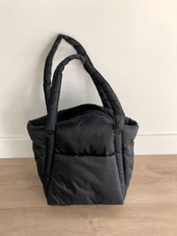 Baggu Puffy Mini Tote Bag (black, like new)