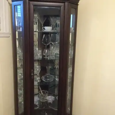 Corner curio cabinet, View more
