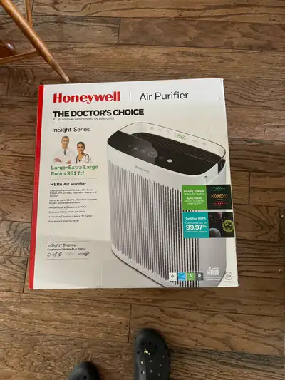 Honeywell air purifier & extra filters, View more