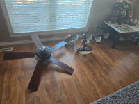Fan and ceiling lamp set