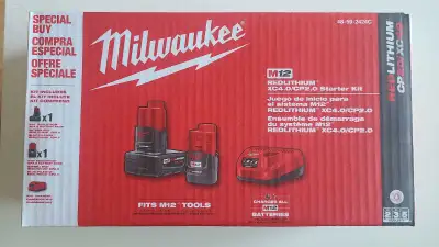 Milwaukee M12 REDLITHIUM XC4.0/CP2.0 Starter Kit, View more