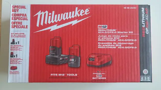 Milwaukee M12 REDLITHIUM XC4.0/CP2.0 Starter Kit in Power Tools in City of Toronto - Image 2