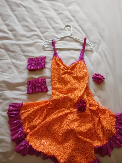 HOT PINK/ORANGE JAZZ/TAP COSTUME!, View more