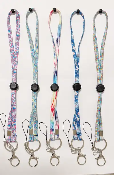 Bundle of 5 Wrist Key Lanyards-Perfect Party Favors, View more