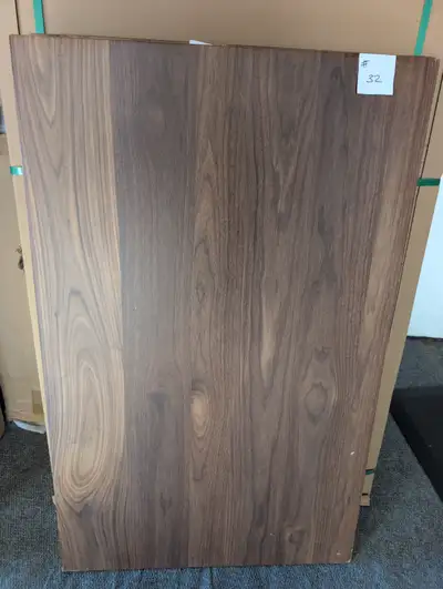 (UNBOXED) Walnut Veneer Table / Tabletop 48” x 30”, View more