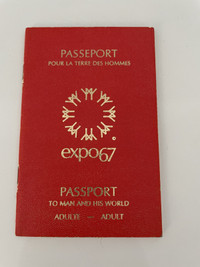 EXPO 67 - Passeport pour la Terre des Hommes (A)