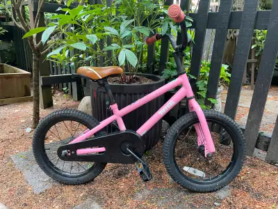 JOYSTAR TOTEM Girls' BIKE in pink - $80 (Kitsilano) BMX Style Kid's Bicycles. The measurement from t...