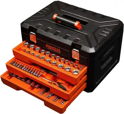$120, 320-Piece Mechanics Tool Set 1/4", 3/8", 1/2" SAE & Metric, View more