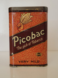 Vintage PICOBAC Tobacco Tin