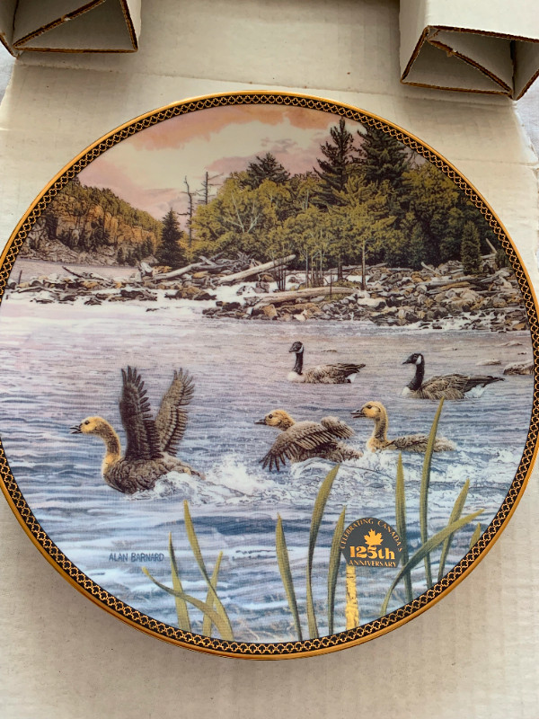 Dominion China Plate #5 Learning to Fly in Proud Passage in Arts & Collectibles in Oshawa / Durham Region - Image 2